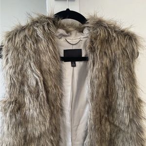 Zara faux fur vest